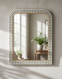 Handmade Bone Inlay Vanity <b>Mirror</b> | Premium Decorative <b>Mirror</b> | OEM Manufacturer | Noshahi Horn Enliven Overseas - Product Image 1
