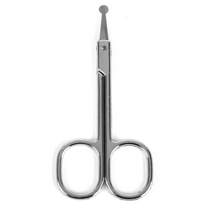 Tijeras para la nariz de acero inoxidable de primera calidad, herramienta de aseo profesional, tijeras de punta fina de precisión para el vello de la nariz y el vello facial - Product Image 4