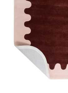 Alfombra de Lana Viscosa de Pelo Grueso Anudada a Mano de Primera Calidad |   Alfombra de color sólido, tono neutro, tamaño personalizado para sala de estar - Product Image 5