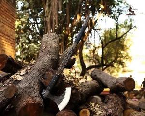 Handmade Beautiful <b>Viking</b> <b>Axe</b> Custom Norse Design for Camping and Christmas Gift Inspired by Ragnar - Product Image 5