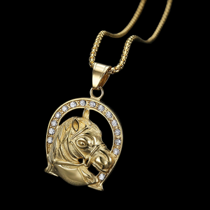 Pendentif Tête de Cheval en Argent 925 Plaqué Rhodium pour Homme Jewelux avec Micro-Incrustation de Diamants Ronds Brillants Style Hiphop - Product Image 3