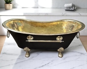 Bañera de cobre duradera, bañera de cobre ecológica, bañera de cobre resistente a la corrosión, bañera de cobre de larga duración, bañera de cobre hecha a mano - Product Image 1