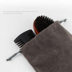 Kit de Rasage Homme de Marque Privée pour Salon, Ensemble de Soins Portable avec Peigne de Voyage pour Coiffure Barbe et Croissance des Cheveux, Idéal comme Cadeau, Trousse de Toilettage - Product Image 6