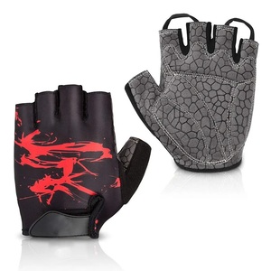 Gants de cyclisme demi-doigts durables, respirants, design sportif, fourniture OEM - Product Image 1