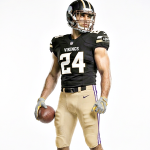 Uniforme de Fútbol Americano Color Caqui con Negro, Garantía de Calidad Premium, 100% Poliéster, Secado Rápido, Transpirable - Product Image 4