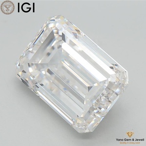 Émeraude de laboratoire CVD certifiée IGI 10,02 CT, taille diamant, couleur F, clarté VVS2 pour créations de bijoux uniques et artistiques - Product Image 4