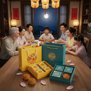 Custom Printing Personalized <b>Box</b> Mid Autumn Festival Mooncake Gift <b>Box</b> with Magnetic Closure and Luxury Finishing - Product Image 5