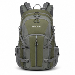 Sac à dos de randonnée personnalisé vert olive, gris anthracite, noir, multi-compartiments, grande capacité, sac de voyage, marque privée - Product Image 1