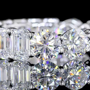 Lab Grown Multi Shape Diamond Round <b>Emerald</b> Cut 10K 14K 18K Gold 925 935 <b>Silver</b> Custom Wedding <b>Ring</b> Fine Jewelry - Product Image 2