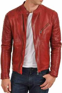 Veste en cuir de qualité supérieure pour homme, style veste d'hiver, en cuir véritable, en vente en ligne à bas prix - Product Image 6