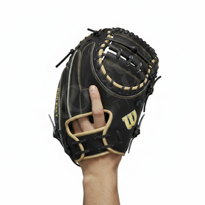 Gant de receveur de baseball 100 % haute qualité, fait sur mesure en cuir, pour l'entraînement, durable, pour jeunes et adultes, softball/baseball - Product Image 3