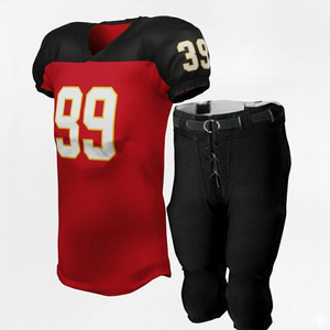 Uniforme de football américain personnalisé en gros, grande taille, manches courtes, 100% polyester, qualité unique pour les équipes - Product Image 6