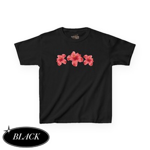 Wholesale Women's Tee Crop Short T-Shirt for Girls Custom Logo Printing Hibiscus Flower Beach Shirt Printed Summer - Product Image 6