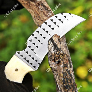 Meilleure Vente Couteau EDC Multifonctionnel à Lame Fixe Façonnée à la Main en Os de Chameau, Type Bec de Faucon, Personnalisable DIY pour Chasse, Camping et Farrier - Product Image 3