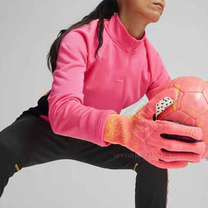 Gants de gardien de but légers et antidérapants en latex pour hommes avec fermeture auto-agrippante et protection des doigts pour le sport - Product Image 2