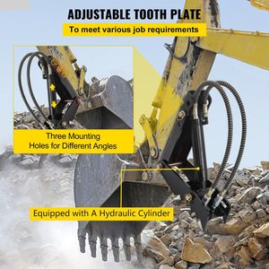 Accessoires de pelle hydraulique robustes en acier noir de 18 pouces, épaisseur 1/2 po, pour godet d'excavatrice - Product Image 6