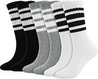 Chaussettes de sport de cricket Premium Crew, professionnelles, durables, respirantes, écologiques, à séchage rapide, antidérapantes, confortables et ajustées.
