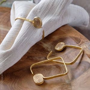 Classic Metal Napkin Ring Suitable For Formal Dining And Luxury <b>Table</b> Settings - Product Image 2