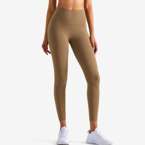 Leggings Deportivos de Cintura Alta con Efecto Scrunch, Elásticos en 4 Direcciones, de Secado Rápido, Sólidos y Sencillos, para Entrenamiento, Fitness, Levantamiento de Glúteos, Gimnasio y Yoga - Product Image 1