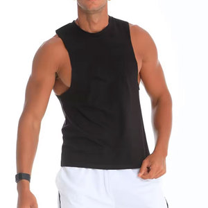 Débardeur de sport pour homme en polyester tricoté respirant de haute qualité, idéal pour la musculation et l'entraînement physique - Product Image 4