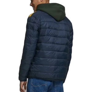 Chaqueta bomber acolchada de invierno para hombre, de alta calidad, con bloques de color, gruesa, de poliéster, personalizada. - Product Image 2
