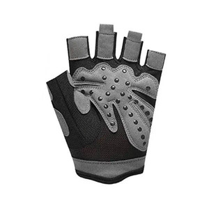 Breathable Leather <b>Half</b> Finger Gym Gloves For Weight Lifting Racing Fitness Training With Anti <b>Slip</b> Design And Custom Logo - Product Image 6