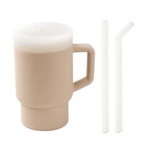 Vasos de Silicona Antideslizantes y Resistentes a Caídas para Niños y Bebés, Aptos para Alimentos, con Pajitas al 2%, Logotipo Personalizado, Uso Promocional - Product Image 4