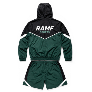 Conjunto Corto Cortavientos para Hombre, 100% Poliéster, 180g, Chaqueta Ligera y Elástica, Pantalones Flexibles, para Correr, Entrenamiento, Viajes, Uso Diario - Product Image 6