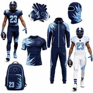 Uniforme de Fútbol Americano Personalizado, Sublimado, Ajustado, para Hombre, 100% Poliéster, para Todas las Temporadas - Product Image 1