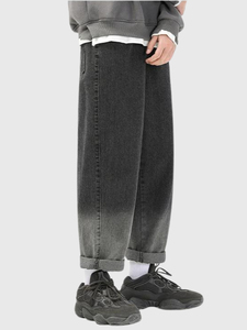 Jeans de Lona Ligeros y Transpirables, Estilo Urbano Recto, con Bordado Único y Logotipo Personalizado en la Pierna Izquierda, Superventas - Product Image 3