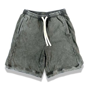 Shorts en denim gris pour femme, polyester/coton, taille haute, coupe classique, respirant, écologique, coupe-vent, poches brodées, vintage - Product Image 1