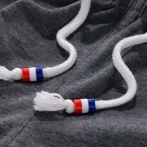 American <b>Tooling</b> Men's Summer Trendy Retro Solid Mid Waist Digital Printing Corduroy Casual Shorts Elastic Waist Closure - Product Image 5