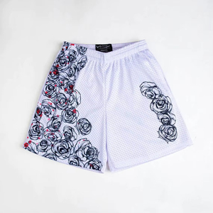 Shorts en coton à imprimé floral pour homme, taille mi-haute, élastique, respirant, décontracté, avec poches, shorts de sport légers pour l'entraînement - Product Image 4