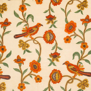 Tela de Bordado Premium con Textura de Malta, Tela de Poliéster Suave con Malla de Georgette y Encaje, Estampado Floral, Tela de Diseño para Vestidos de Novia - Product Image 4