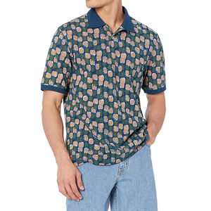 บริการออกแบบเสื้อโปโลแบบ OEM พร้อมสกรีนโลโก้ของคุณเอง เสื้อโปโลพิมพ์ลายแบบซับลิเมชั่นน้ำหนักเบาสำหรับผู้ชาย - Product Image 4