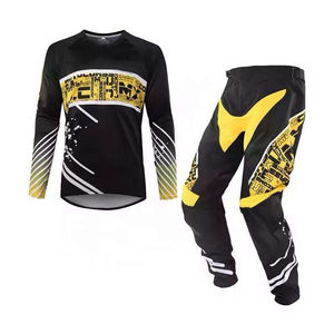 Combinaison de motocross personnalisée, respirante, à séchage rapide, coupe-vent, avec pantalon de sécurité MX, vêtements de moto tout-terrain, vêtements de sport - Product Image 1
