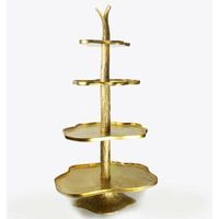 Support de centre de table moderne finition mate pour mariage, support à gâteau pour fête