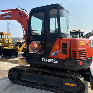 รถขุดขนาดเล็ก Doosan 55 Dh55 Dh55-7 ของแท้จากเกาหลี ราคาถูก น้ำหนัก 5.5 ตัน เครื่องยนต์มือสองผ่านการทดสอบ พร้อมวิดีโอ - Product Image 1