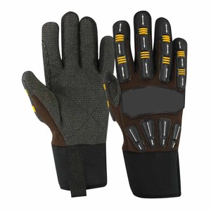 Gants de mécanicien en cuir synthétique Amara de haute performance, résistants à l'abrasion, à la chaleur et antistatiques, pour la protection des mains lors du travail - Product Image 2