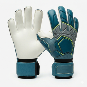 Guantes de Portero de Fútbol, Dedos Completos, Material PU, Antideslizantes, Correa de Muñeca Ajustable, Unisex, para Entrenamiento y Partidos - Product Image 4