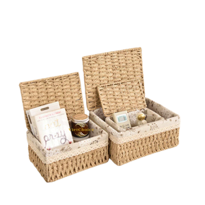 Handwoven Eco-Friendly Rattan Can <b>Basket</b> Holder for Beverage Storage Living Room Multifunction Organizer - Product Image 2
