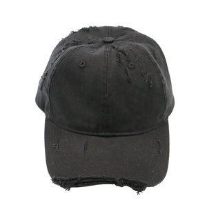 Gorra de Béisbol de Alta Calidad de 6 Paneles, de Algodón Lavado y Desgastado, con Logotipo Bordado Personalizado, Gorras de Papá, Gorras de Béisbol Desgastadas - Product Image 3