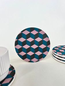 ชุดจานเซรามิคสมัยใหม่ 4 ใบ สีสันสดใส ใช้ซ้ำได้ สำหรับบนโต๊ะอาหาร - Product Image 4