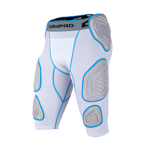 Cinturilla Deportiva de Fútbol con Estampado, Acolchada e Integrada para Hombre Adulto, de Poliéster, Elástica, de Secado Rápido, en Negro, Blanco, Azul Marino, Rojo Real, con 3 Almohadillas - Product Image 2
