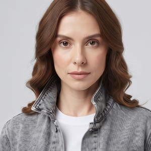 Fashion Denim Jacket Women Stand Collar Long Sleeve Jeans Button Down Jackets Outwear Washed Denim Trucker Jacket Women's - Product Image 2