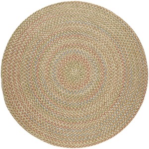 Round Braided Jute Area Rug Solid Color Farmhouse Style Non-Slip Thin Pile for Dining Room Home Use - Product Image 4