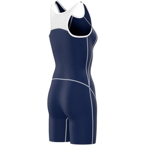 Combinaison de lutte professionnelle rouge pour hommes, tissu respirant et anti-humidité avec ajustement compressif, idéale pour les matchs - Product Image 2