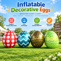 Œufs de Pâques gonflables géants personnalisés pour la décoration extérieure d'événements, de fêtes, de festivals, de centres commerciaux et de vacances, en vente