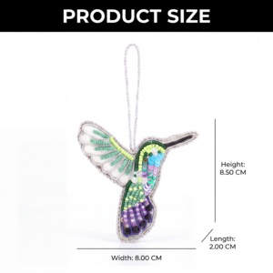 Multicolor Luxury Hummingbird Beads and Satin Bag Charms, Handmade Decorative <b>Purse</b> Charm for Handbags, <b>Backpack</b> Charm - Product Image 3