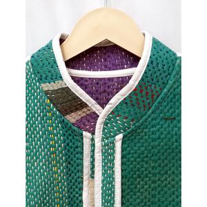 Veste matelassée Kantha vintage faite à la main 100% coton pur respirant imprimé pour femme, style bohème floral, coupe classique, hiver - Product Image 4